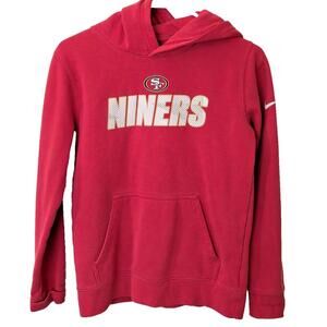 Nike Club NFL San Francisco 49ers Big Boys (Boys) Hoodie SZ L 14 - 16 Red